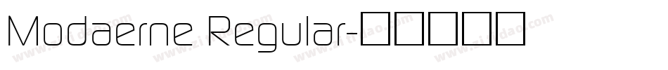 Modaerne Regular字体转换